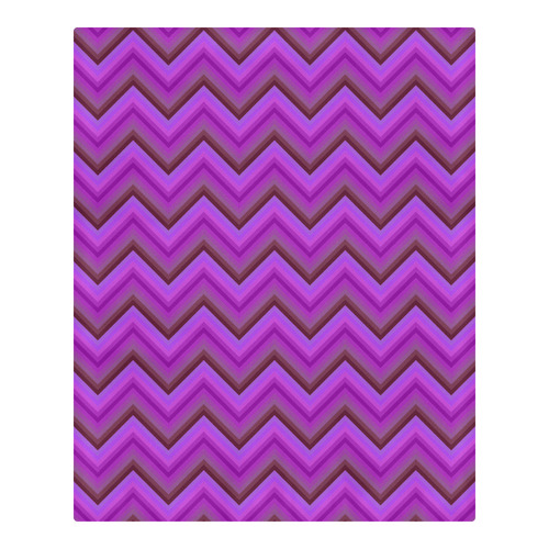 Purples Zigzag 3-Piece Bedding Set