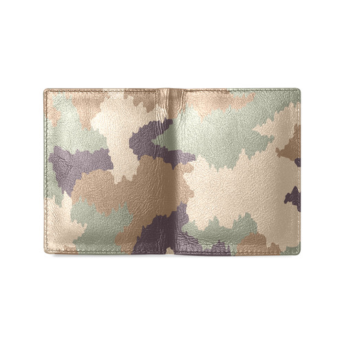 Army Digital Camo Wallet Men's Leather Wallet (Model 1612)