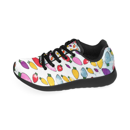 Christmas Bulb Popart by Nico Bielow Men's Running Shoes/Large Size (Model 020)