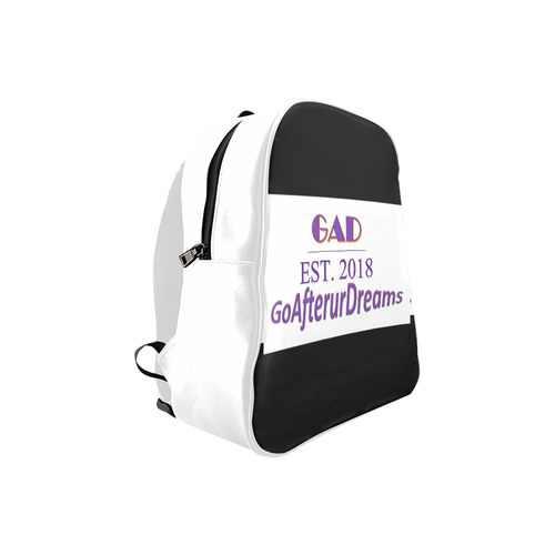 GAD Bookbag Black (purple) School Backpack (Model 1601)(Small)