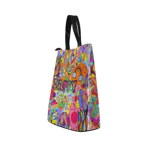 Happy Popart by Nico Bielow Nylon Lunch Tote Bag (Model 1670)