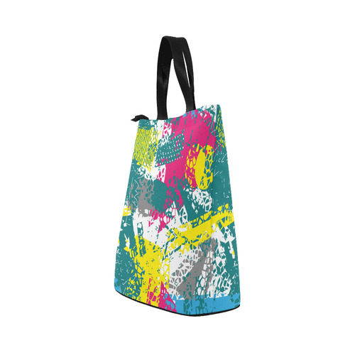Cracked shapes Nylon Lunch Tote Bag (Model 1670)