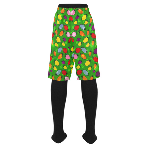 Christmas Bulb Popart by Nico Bielow Men's Swim Trunk (Model L21)