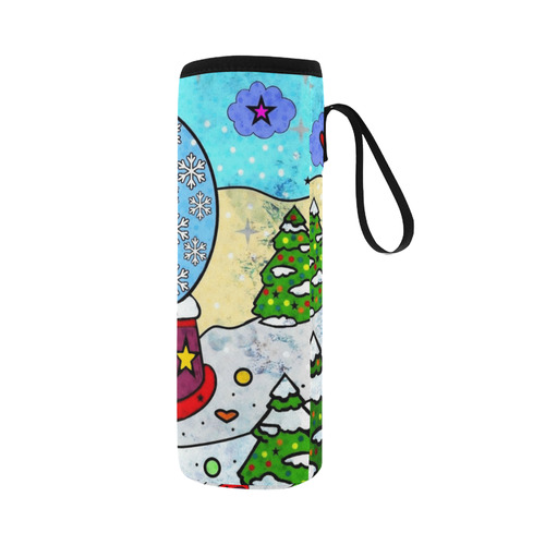 Let it Snow by Nico Bielow Neoprene Water Bottle Pouch/Large