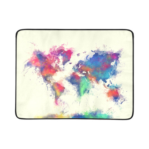 world map #map #worldmap Beach Mat 78"x 60"