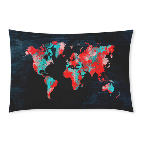 world map 3-Piece Bedding Set