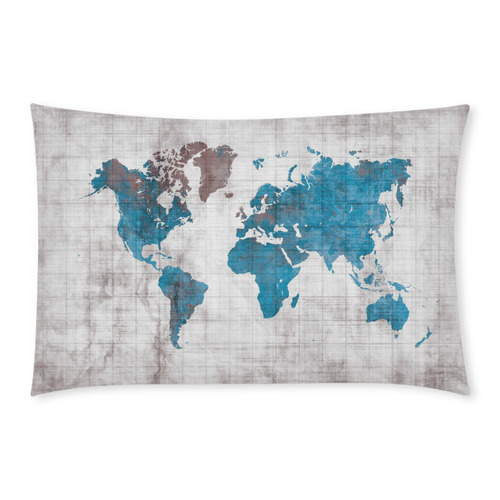 world map 3-Piece Bedding Set