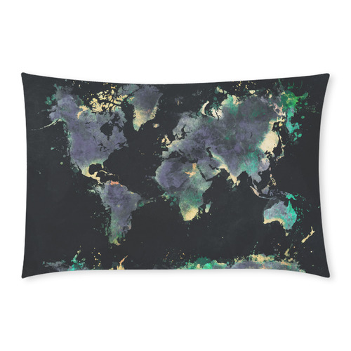 world map #map #worldmap 3-Piece Bedding Set