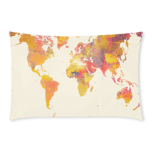 world map 3-Piece Bedding Set