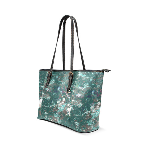 fantasy planet surface 6 by JamColors Leather Tote Bag/Large (Model 1640)