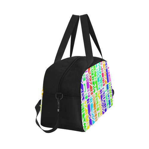 Colorful stripes Fitness Handbag (Model 1671)