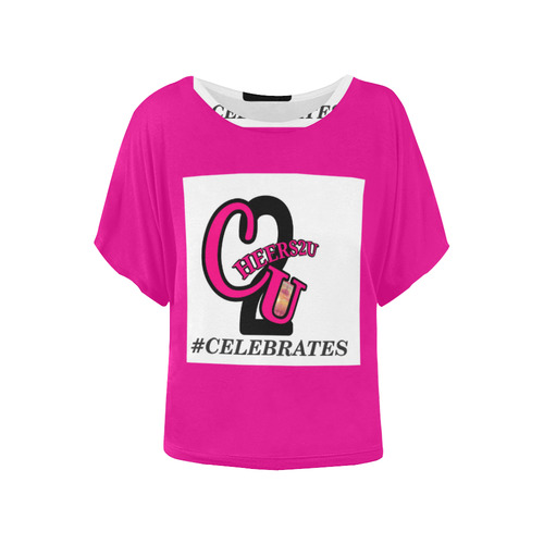 C2UCELEBRATESAWARENESS Women's Batwing-Sleeved Blouse T shirt (Model T44)