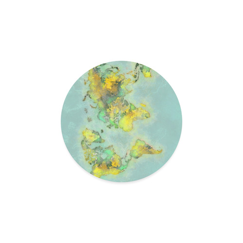 world map green #map #worldmap Round Coaster