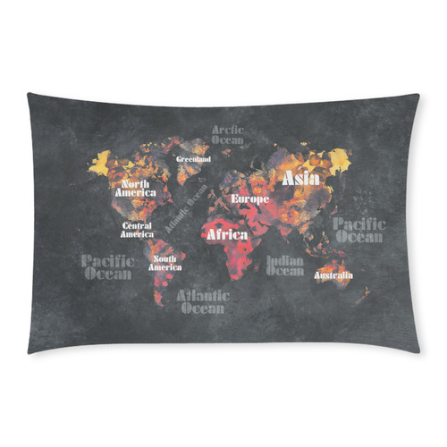 world map #world #map 3-Piece Bedding Set