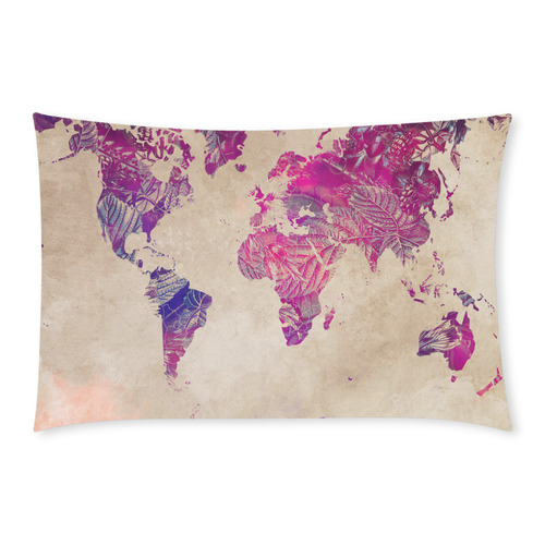 world map 3-Piece Bedding Set