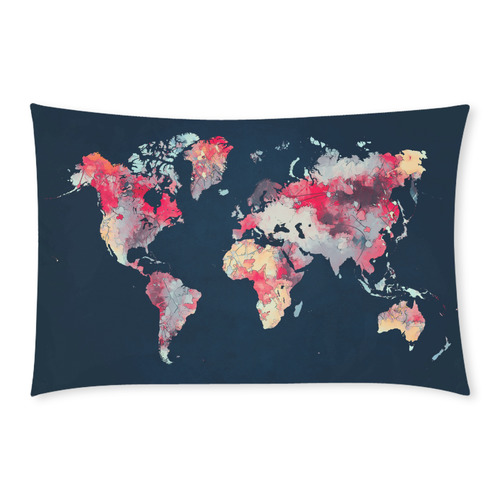 world map #world #map 3-Piece Bedding Set