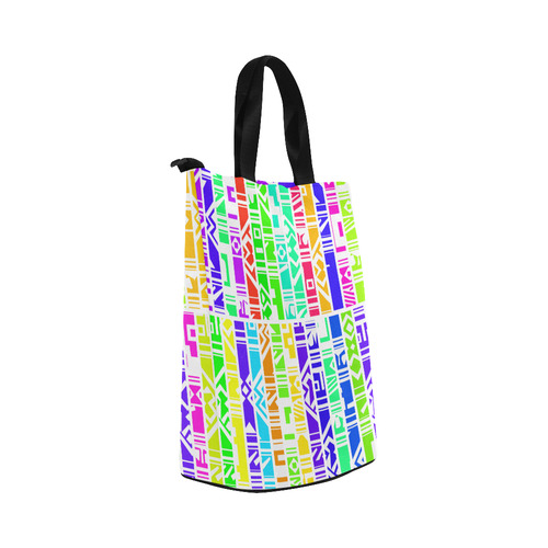 Colorful stripes Nylon Lunch Tote Bag (Model 1670)