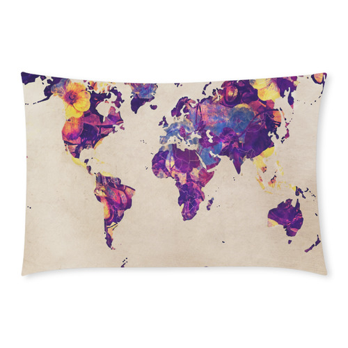 world map 3-Piece Bedding Set