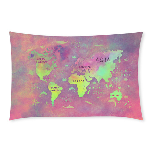 world map 3-Piece Bedding Set