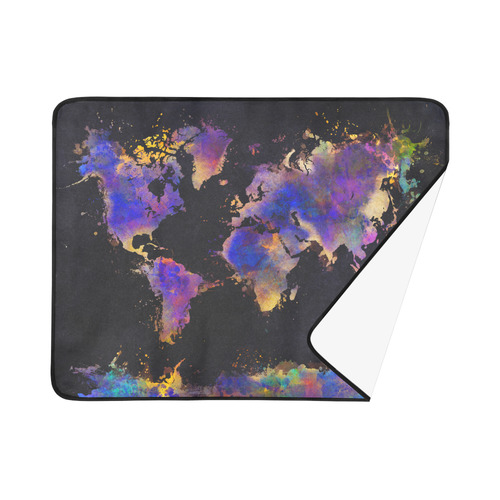 world map #map #worldmap Beach Mat 78"x 60"