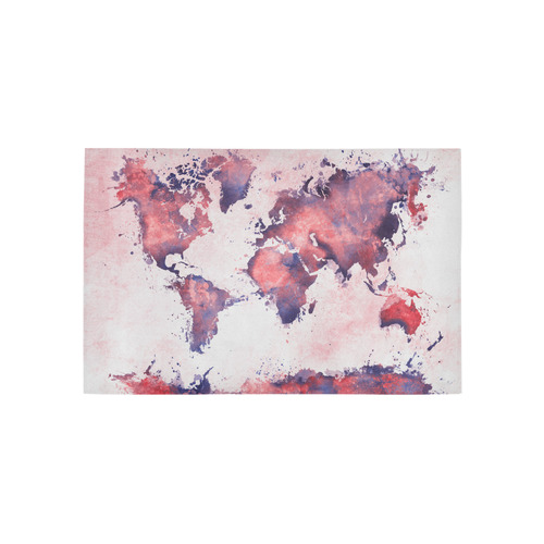 world map #map #worldmap Area Rug 5'x3'3''
