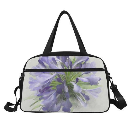 Delicate Purple Flower, floral watercolor Fitness Handbag (Model 1671)