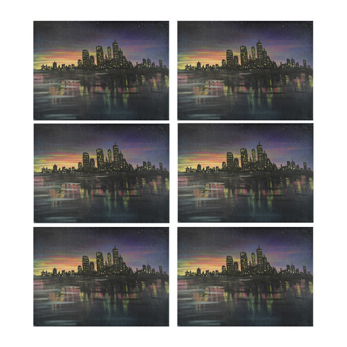 City Lights Placemat 14’’ x 19’’ (Set of 6)