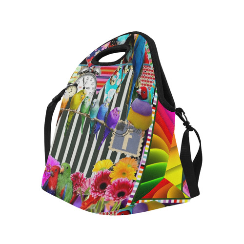 Birds and Bunting Neoprene Lunch Bag/Large (Model 1669)