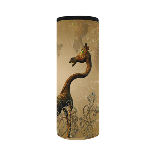 Little frightened giraffe Neoprene Water Bottle Pouch/Large