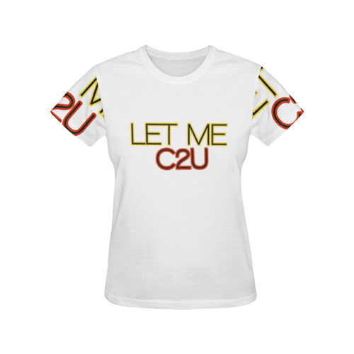 let me c2u All Over Print T-Shirt for Women (USA Size) (Model T40)