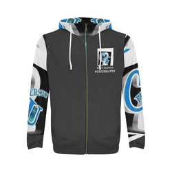 blackbluewhtlogodad All Over Print Full Zip Hoodie for Men (Model H14)