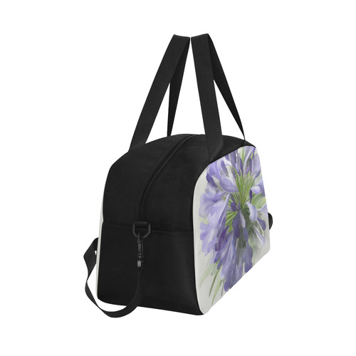 Delicate Purple Flower, floral watercolor Fitness Handbag (Model 1671)