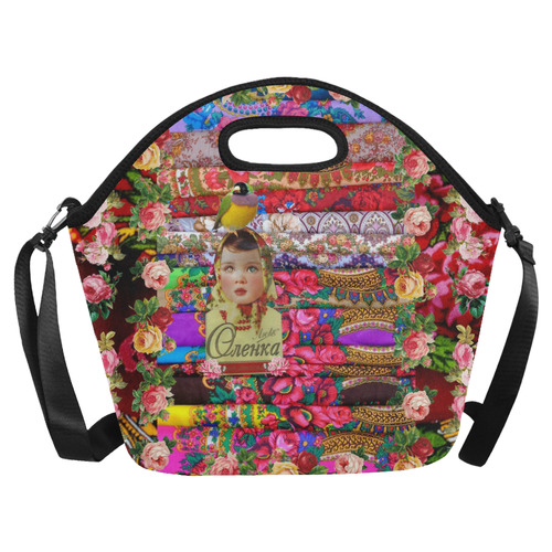 Flower Child Neoprene Lunch Bag/Large (Model 1669)