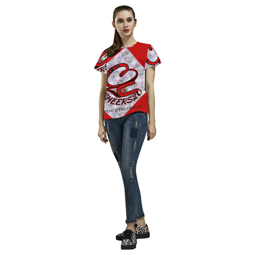 RedLOVE All Over Print T-Shirt for Women (USA Size) (Model T40)