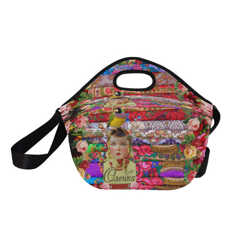 Flower Child Neoprene Lunch Bag/Large (Model 1669)