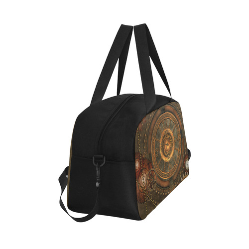 Steampunk, wonderful vintage clocks and gears Fitness Handbag (Model 1671)