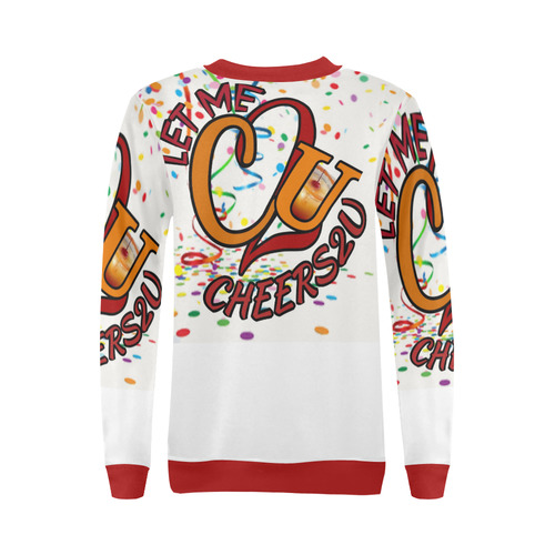 C2U CONFETTI All Over Print Crewneck Sweatshirt for Women (Model H18)