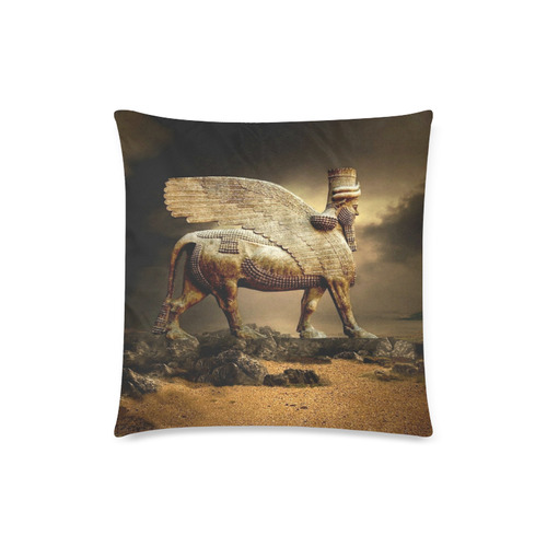 Lamassu Square Pillow Case Custom Zippered Pillow Case 18"x18"(Twin Sides)