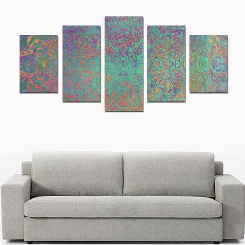 mandala magic art Canvas Print Sets D (No Frame)