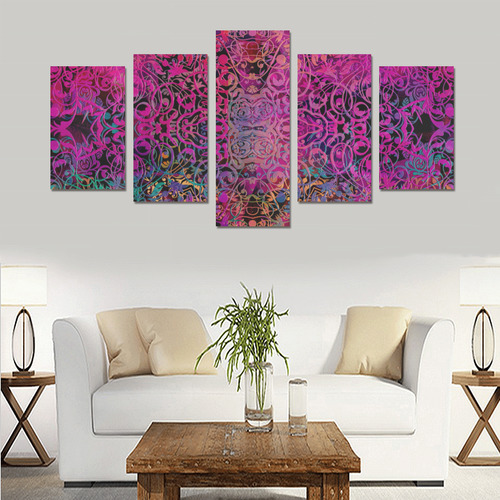 mandala magic art Canvas Print Sets C (No Frame)