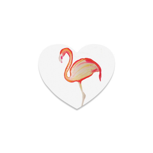 Flamingo 2 Heart Coaster