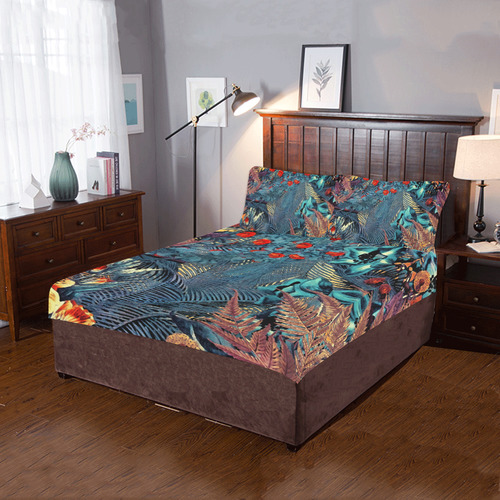 flowers 3-Piece Bedding Set