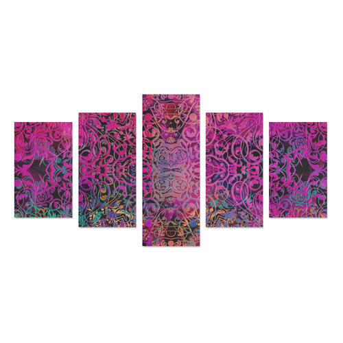 mandala magic art Canvas Print Sets C (No Frame)