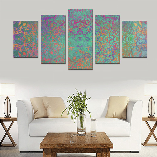 mandala magic art Canvas Print Sets D (No Frame)