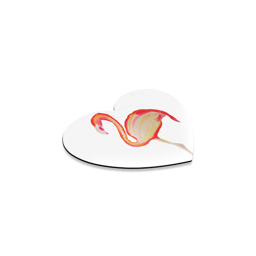 Flamingo 2 Heart Coaster