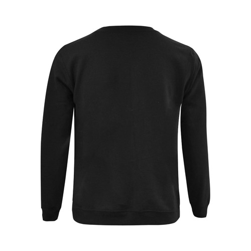 Aviel Leeoz color Sweater/Black Gildan Crewneck Sweatshirt(NEW) (Model H01)