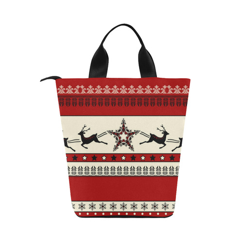 Christmas Ornaments Pattern I Nylon Lunch Tote Bag (Model 1670)