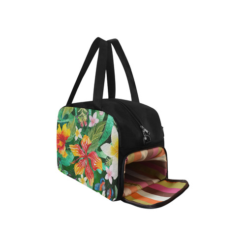 Tropical Flowers Butterflies II Fitness Handbag (Model 1671)