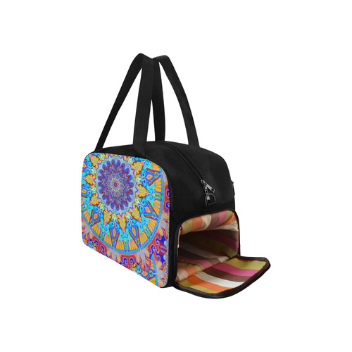 boho mandala blue Fitness Handbag (Model 1671)