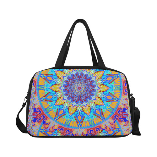 boho mandala blue Fitness Handbag (Model 1671)